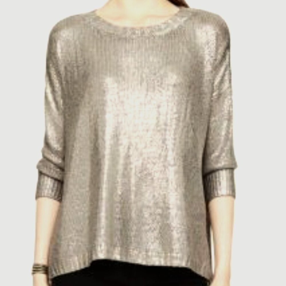 Club Monaco Gold Knit Sweater Size XS